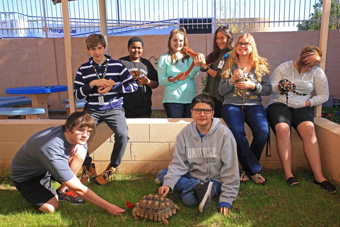 Banner Academy Photo #1 - At Banner Academy students have the opportunity to work and play with a variety of reptiles, birds and mammals.