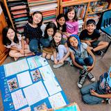 Living Wisdom School Of Palo Alto Photo #15 - Living Wisdom School elementary students sharing a classroom project together.