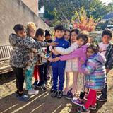 Living Wisdom School Of Palo Alto Photo - Young Living Wisdom students share a joyful group hug during outdoor playtime on campus. Living Wisdom School Of Palo Alto Photo - Young Living Wisdom students share a joyful group hug during outdoor playtime on campus.