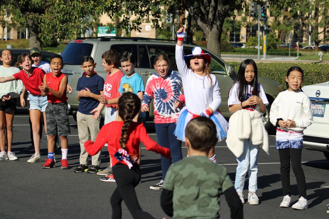 Christ Lutheran School Photo - Students cheer their fellow students on during the annual Jog-a-thon Fundraiser!