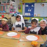 Marin Christian Academy Photo - Kindergarten celebrating Thanksgiving