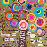 Corpus Christi School Photo #3 - Inspired by Gustav Klimt's "Tree of Life" (1905), each kindergartner created a concentric circle out of construction paper and decorated it according to their own style. They then glued all the circles onto a tree painted on a gold background. An auction item for our 2016 school fundraiser.