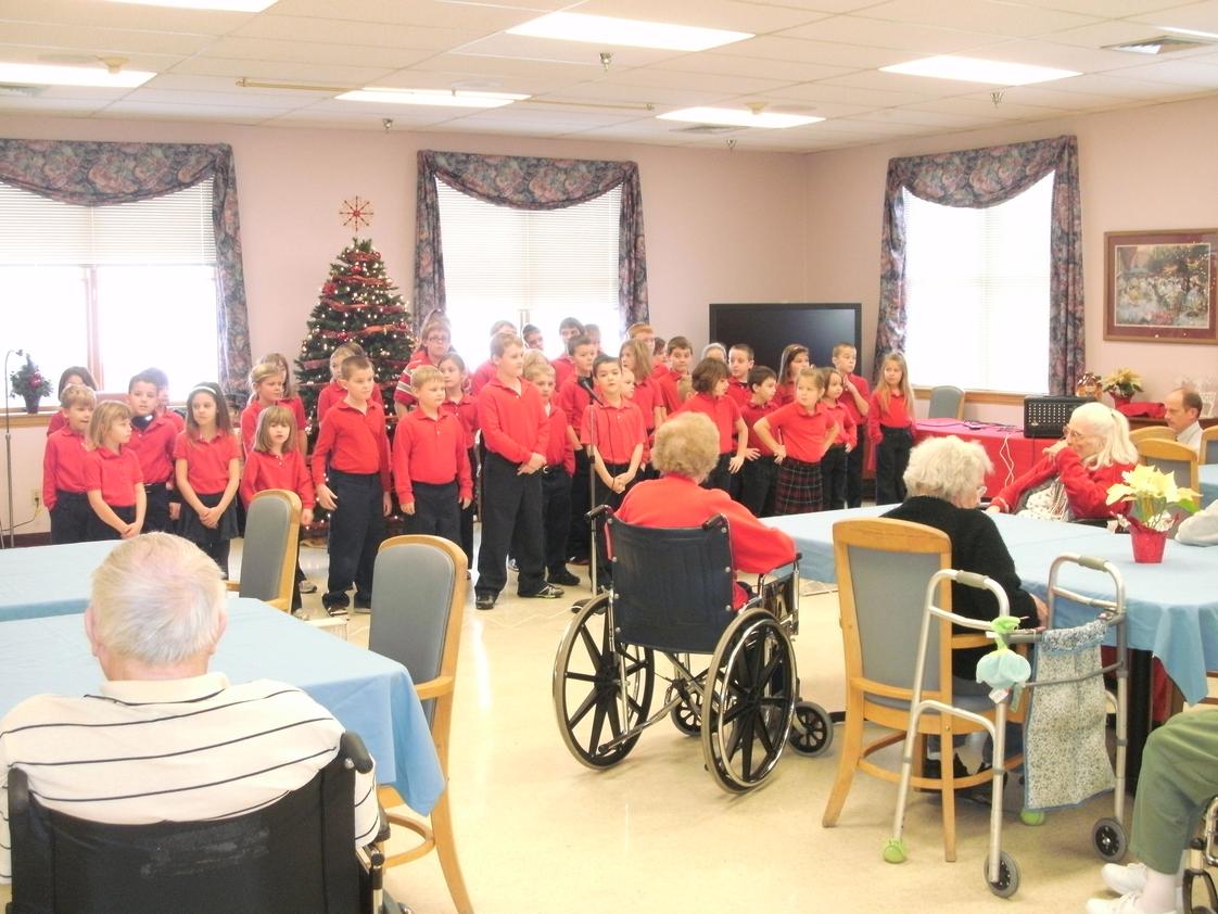 St. Paul School - New Alsace Photo #1 - St. Paul Students perform the Christmas Show at Nursing Home