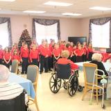 St. Paul School - New Alsace Photo #1 - St. Paul Students perform the Christmas Show at Nursing Home