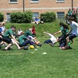 Trinity School At Greenlawn Photo #4 - All-school games on the lawn are a regular occurrence. Students work hard together and play hard together.