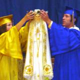 Bishop Heelan Catholic High School Photo - Bishop Heelan students crown Mary during the annual Marian Day assembly held each May