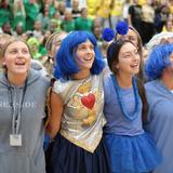 Sacred Heart Academy Photo #4 - Students dress in class colors for a pep rally and sing the school song.