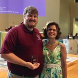 St. Leonard School Photo #6 - Technology Coordinator, Mr. Reed, receiving the Innovative Technology award from the Archdiocese (with principal Mrs. Parola).