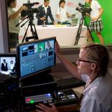 Academy Of The Sacred Heart Photo #7 - Upper School students in television broadcasting class.