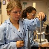 Academy Of The Sacred Heart Photo #8 - Upper School students in chemistry lab.