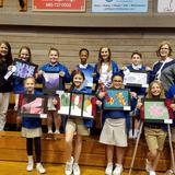 First Baptist Christian School Photo - Students in 3rd-8th grade participated in the ACSI Art Festival. Six of the 10 participants received 1st-3rd place ribbons.
