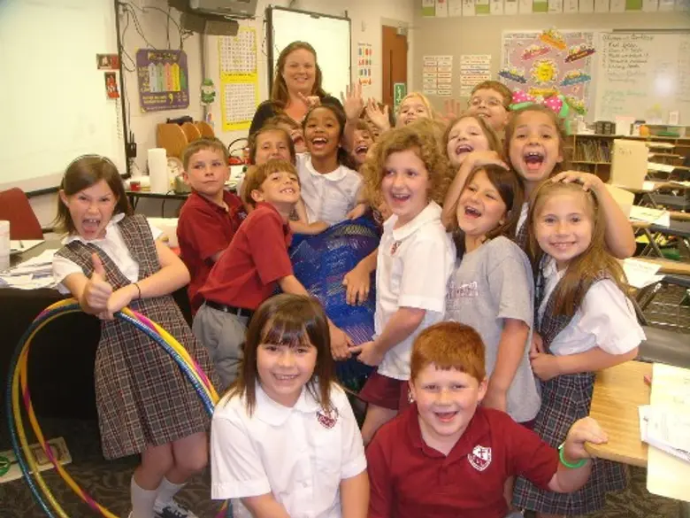 Our Lady Of Lourdes Elementary School Photo #2 - The PTC Donated new recess equiptment to each grade level!!