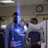 Calvert Hall College High School Photo #5 - Mr. Mile's leads a science lesson.