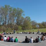 Friends Meeting School Photo #6 - Our 50 acres of outdoor space leaves plenty of room for deep thought. The FMS family meets all together on a regular basis to ponder the issues facing us, and to find ways to fix the problems.