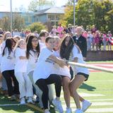 Severn School Photo #3 - One of the best weeks of the year in the Upper School is Spirit Week, where students come together by graduation year and dress for different themes each day, decorate hallways, and compete in events like Sing for Your Supper and the annual Tug of War.