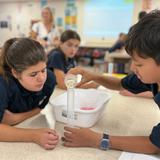 St. Martin's-in-the-Field Episcopal School Photo #4 - Our Middle Schoolers working hard in the science lab! We value hands-on learning and projects that enhance education. New ideas and experiments every week!