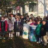 St. Michael-st. Clement School Photo - Barrels for the Bay project completed by our 1st and 2nd graders