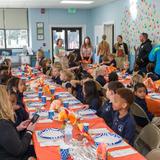 St. Paul Lutheran School Photo #4 - We love sitting down to lunch together on Thanksgiving Tuesday!