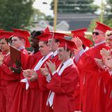 Catholic Memorial Photo - The Class of 2023 applaud their fellow grads during the commencement ceremony