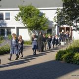 Immaculate Heart Of Mary School Photo #2 - Students and faculty walk to the Chapel for morning Mass.