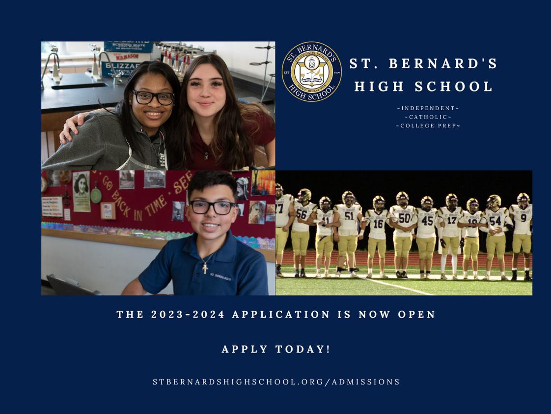 St. Bernard's High School Photo #1 - Learn how the Bernardian way differs from other high schools by focusing on community, culture and Catholic values. To visit or to learn more, email admissions@stbernardshighschool.org.