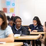 Marian Middle School Photo #9 - Student and teacher in class