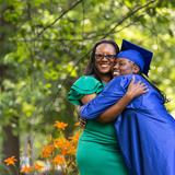 Marian Middle School Photo #14 - Marian student and her mother at graduation