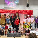 St. John Lutheran School Photo #12 - The cast of the musical poses for the applause.