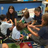 St. Teresa Regional School Photo #2 - Grades 1 and 8 collaborating on a STEM Project