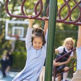 The Peck School Photo #2 - Outside play is a key component of a healthy, principled, and productive life! Kindergarten has their own playground outside of their very own building, adoringly known as the "K Building."