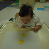 Springdale Road KinderCare Photo #6 - Maggie loved her first time painting!