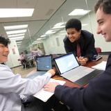 Fordham Preparatory School Photo #2 - As a "One to One" computing school, all students are required to have a laptop of table in each class.