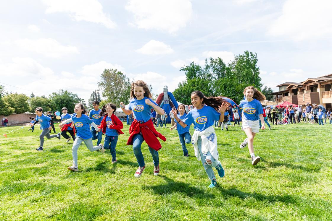 Foothill Country Day School Photo - Field Day and Art Walk is a tradition that dates back to our school's founding. Since our school was founded around a 1954 Kentucky Derby winner named Determine, we hold a day of races and fun each year on Derby Day. Our kids are superheroes!
