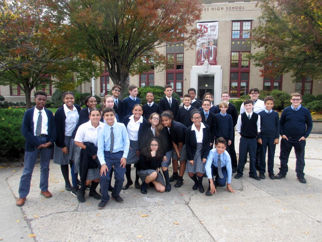 St. Gabriel Continuation School Photo - Grade 8 attends Respect Life Mass at Cardinal Hayes High School