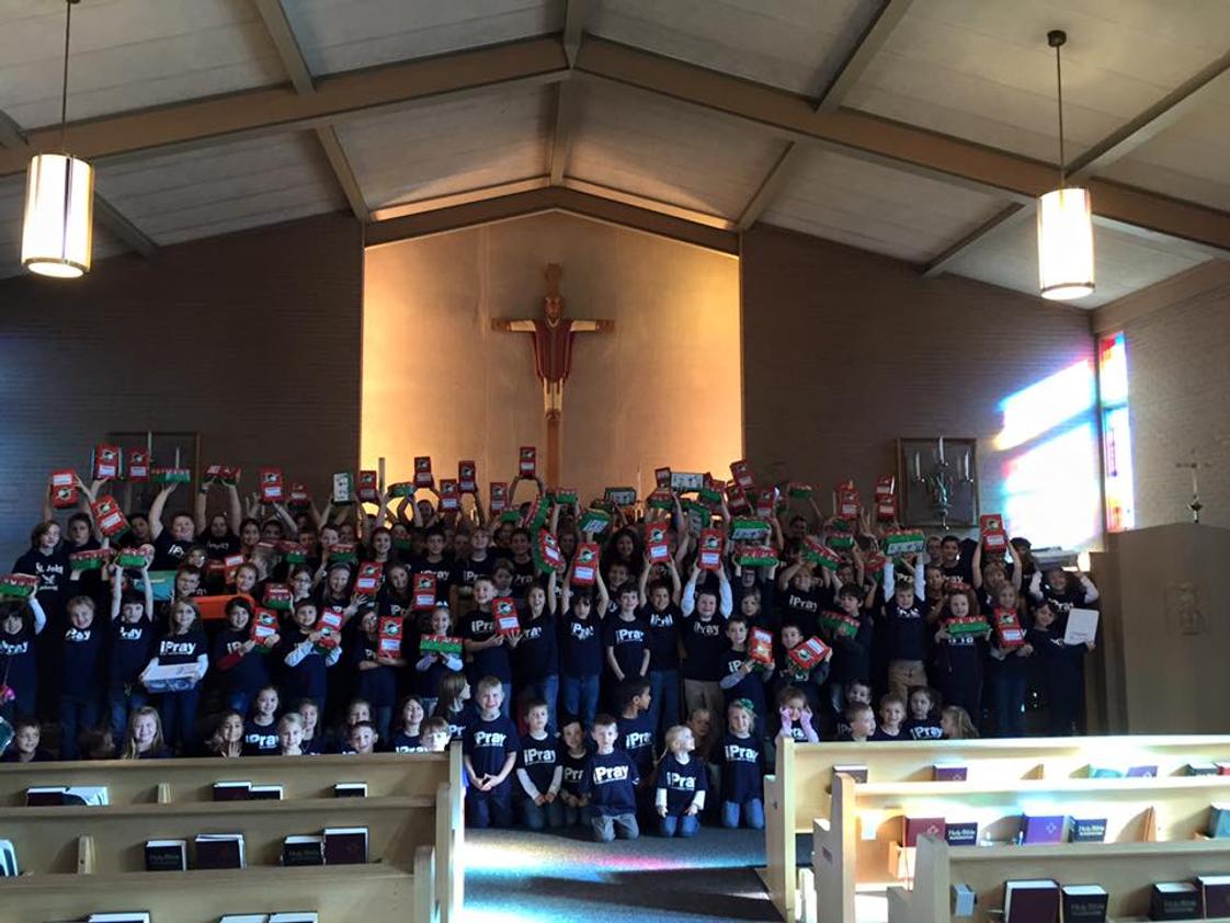 St. John Lutheran School Photo - Our students are excited to give to others through Operation Christmas Child!