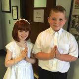 Our Lady Of Grace Catholic School Photo #5 - 2015 First Holy Communion candidates on their way to May Crowning.