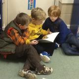 Morganton Day School Photo - Reading an exciting book together!
