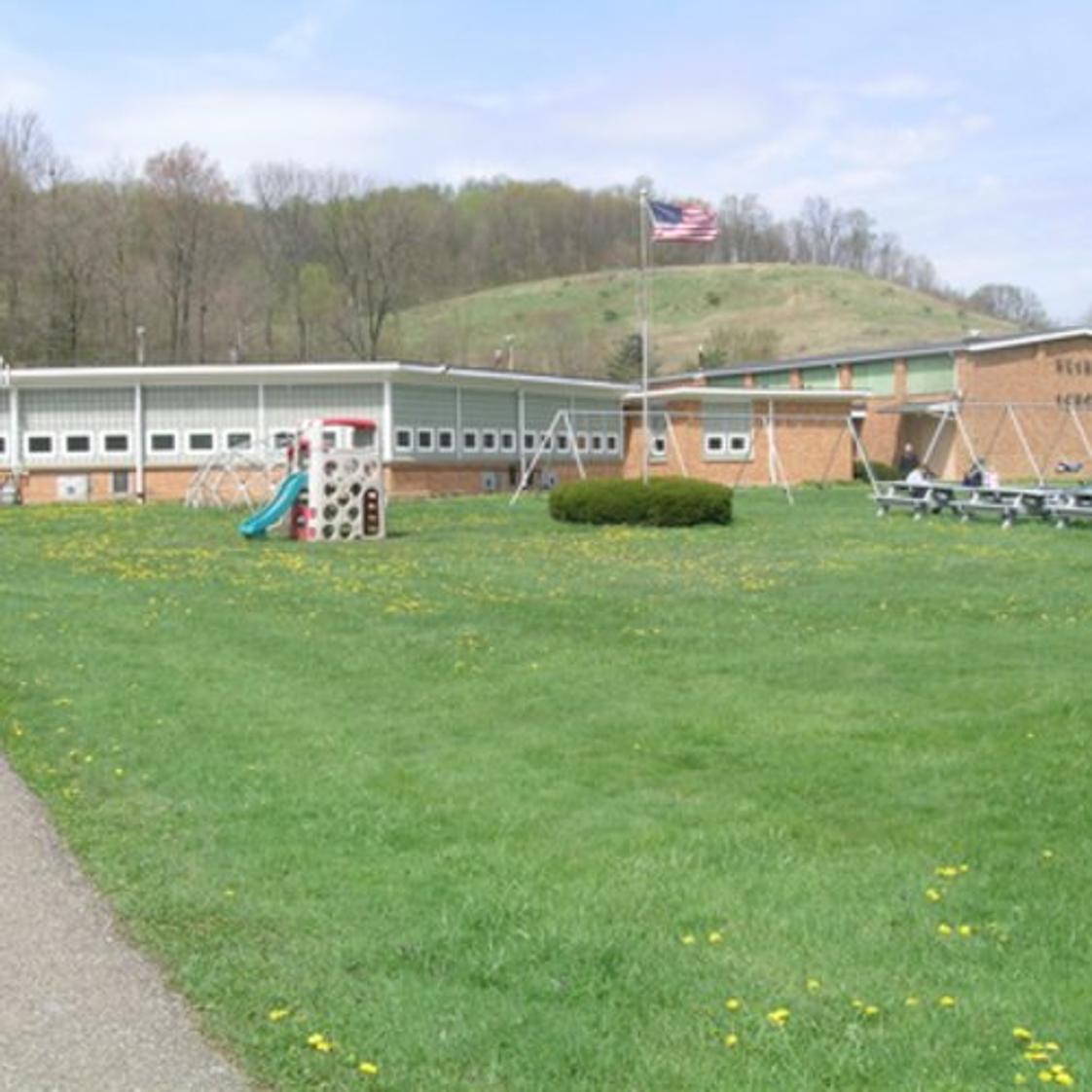 Rush Christian School Photo #1 - The rural setting is emphasized in the spring photo of the school.