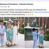 St. Mary School Photo #2 - Each year our 1st Communion class leads the rest of the school and parish community in the May Crowning. They did an amazing job!