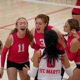 St. Mary 's Academy Photo #3 - SMA Varsity Volleyball Blues coached by Wendy Stammer.