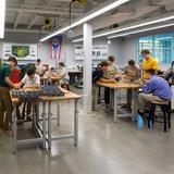 St. Edward High School Photo #10 - A state-of-the-art makerspace features: 3D printers, laser engravers, a CNC cutter, lathe, and welding machines.