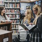 Cascia Hall Preparatory School Photo #13 - Student Life in the Library