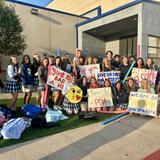 Metro Christian Academy Photo #8 - Metro's high school leadership class was in the parking lot making sure freshmen-and anyone getting dropped off-started the year properly: kiss your mom goodbye or give your dad a firm handshake. Some embraced the tradition. Some tried very hard to avoid eye contact!