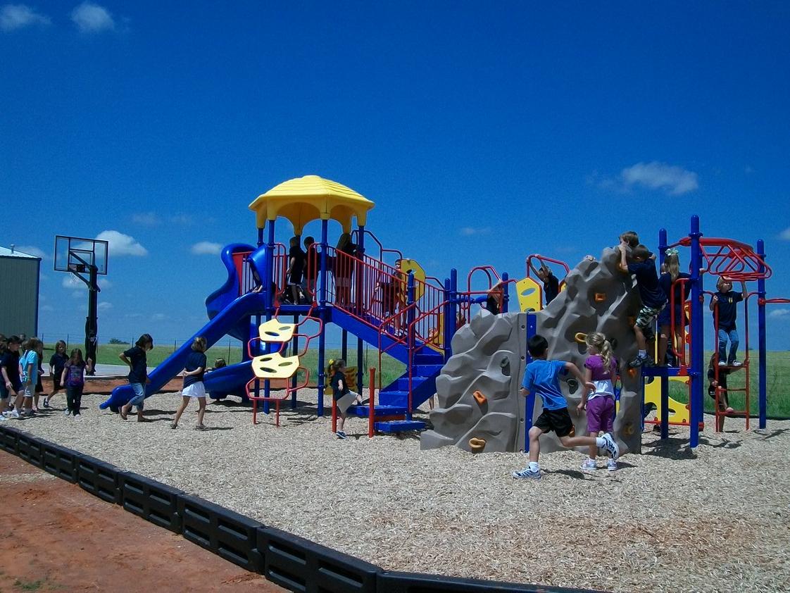 Western Oklahoma Christian School Photo #1 - New playground equipment