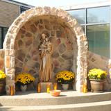 Bishop Canevin High School Photo #4 - Located at the school`s main entrance, our Grotto of the Blessed Virgin, Mary is a welcoming sign for students and visitors and serves as the site of smaller school masses as well as a quiet place for prayer and contemplation.