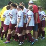 Champion Christian School Photo - Soccer team huddle