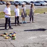 Catalyst Christian School Photo #6 - Math lessons outside!