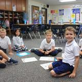 Lititz Area Mennonite School Photo #4 - Mrs. Kambic's class is working in small groups.