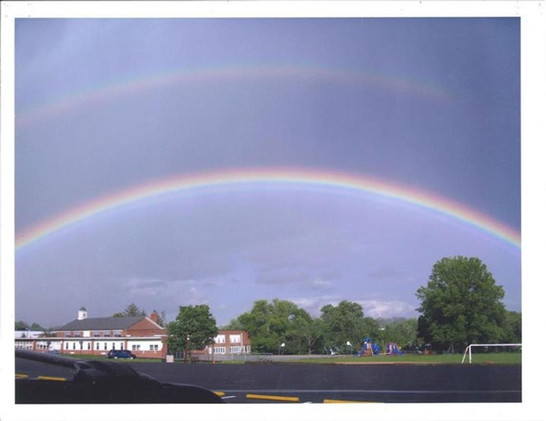 Penn Christian Academy Photo #1 - Double rainbow over Penn Christian Academy in East Norriton, PA-- A beautiful reminder of God's Promise!