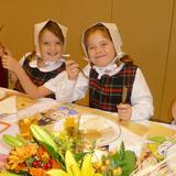 St. Rose Of Lima School Photo #4 - St. Rose of Lima School students in First and Second Grades enjoy the annual tradition of their Thanksgiving Feast.